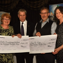 NDMA 2017 charity big cheques