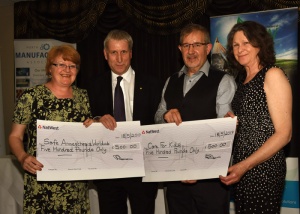 NDMA 2017 charity big cheques