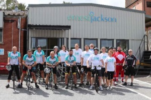Crediton firm’s intrepid cyclists return after 200 or 20 gruelling miles
