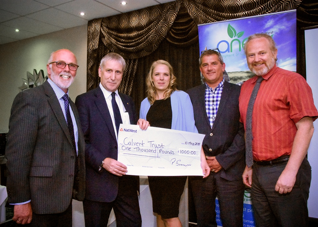 calvert-trust-charity-donation-ndma-awards-barnstaple-hotel-event