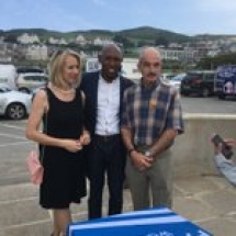 Mike &amp; Sue of Dymond Engineering attend Woolacombe &amp; Mortehoe Visitor Display opening