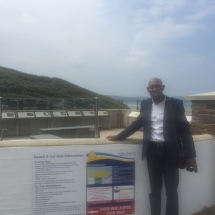 Mike of Dymond Engineering at the Woolacombe & Mortehoe unveiling