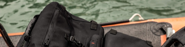 European launch of watertight backpack system at the Metstrade Show, Amsterdam