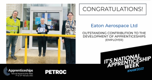 eaton-aerospace-petroc-award-apprenticeships