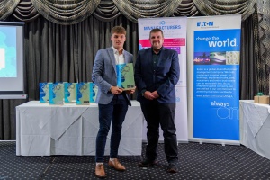 Apprentice of the year 2024 Rhys Floyde of Heathcoat Fabrics
