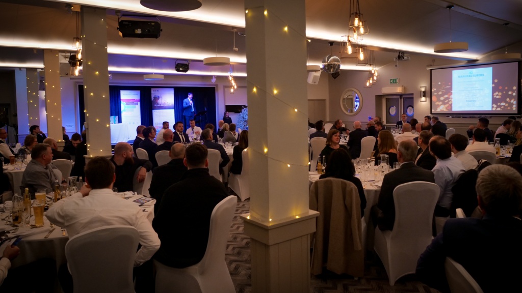 Tim Puttick addresses guests at the 26th NDMA awards