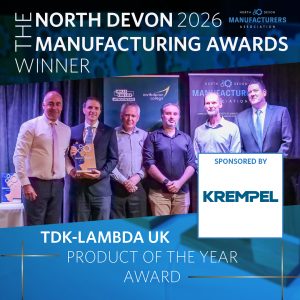 manufacturing awards celebrations people receiving hand-made trophies at annual North Devon Manufacturing Awards