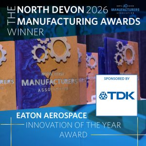 manufacturing awards celebrations people receiving hand-made trophies at annual North Devon Manufacturing Awards