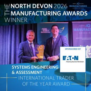 manufacturing awards celebrations people receiving hand-made trophies at annual North Devon Manufacturing Awards