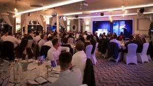 manufacturing awards celebrations people receiving hand-made trophies at annual North Devon Manufacturing Awards