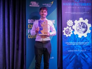 manufacturing awards celebrations people receiving hand-made trophies at annual North Devon Manufacturing Awards
