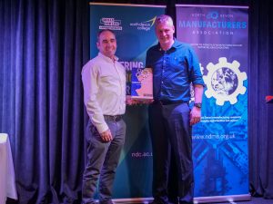 manufacturing awards celebrations people receiving hand-made trophies at annual North Devon Manufacturing Awards